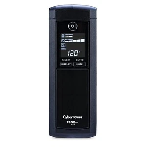 CyberPower CP1500AVRLCDTAA 6+6 Outlets Intel LCD UPS System 1500 900W 1500J TAA - Picture 1 of 5
