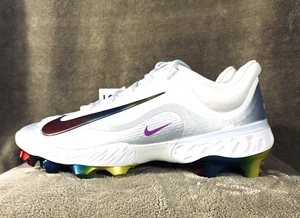 Nike Force Zoom Trout Metal Baseball Cleats Metal Men Size 12 Rainbow FQ7724-106 - Picture 1 of 14