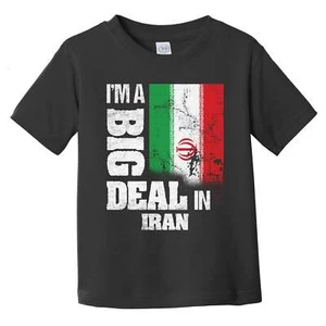 Camiseta I'm A Big Deal In Iran Divertida Bandera Iraní Infantil Niño Pequeño - Imagen 1 de 2
