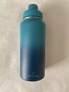 32 Oz /946 Ml Water Bottle, Arell Straw Flask Ocean Blue With Fruit Infuser - Picture 1 of 6