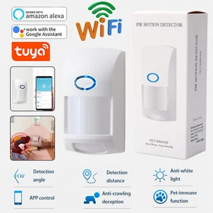 Tuya Smart WiFi Infrared Detector PIR Motion Sensor Home Security Alexa Google - Picture 1 of 9