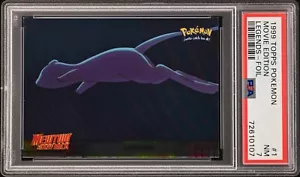 1999 Topps Pokemon MEW LEGENDS FOIL #1 - Primo Film Logo Blu - PSA 7 - Foto 1 di 2