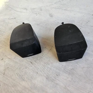 Lot of 2 Bose Single Cube Push Style Home Theater Speakers Black - Picture 1 of 4