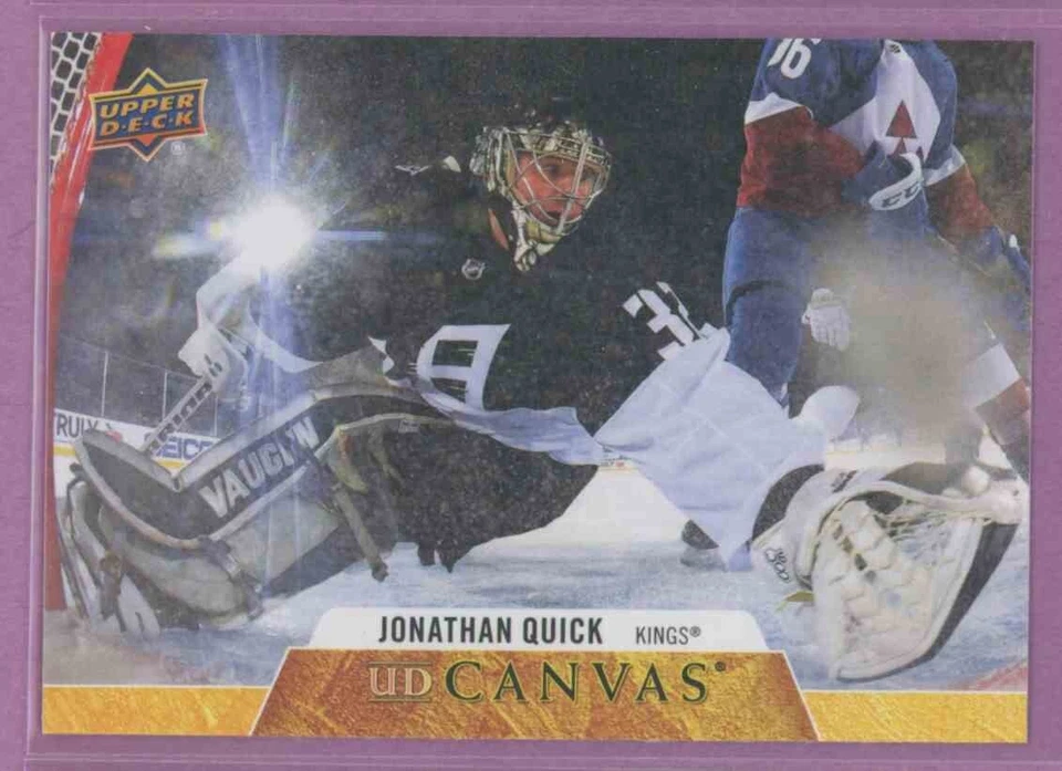2020 20-21 UPPER-DECK SERIES 1 UD CANVAS KINGS JONATHAN QUICK #C38 - Image 1 of 1