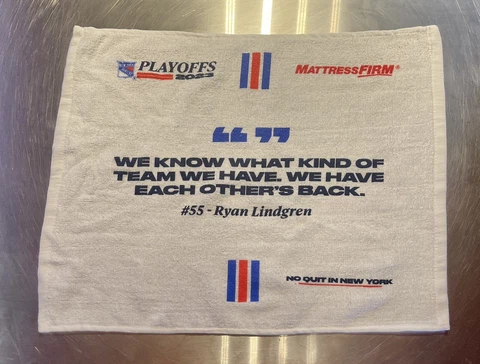 2023 New York Rangers Stanley Cup Playoffs Rally Towel - Game 6 (SGA) Cover