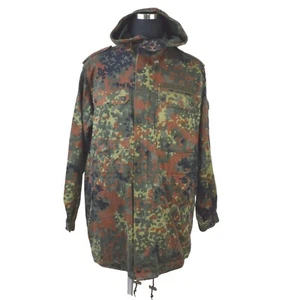 Bundeswehr Flecktarn Militär Parka Jacke GR13 XL Tall Kapuze - Bild 1 von 13