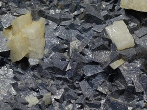 GALENA & DOLOMITE from Czech Republic * OLD DISPLAY SPECIMEN * 12 cm - Picture 1 of 7