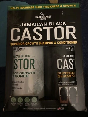 Champú y acondicionador Hair Chemist Jamaican Black Ricino Crecimiento Superior Foto 1 de 4