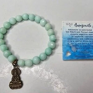 lovepray jewelry Amazonite Beaded Stretch Bracelet - Picture 1 of 4