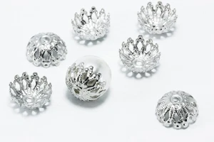 INWARIA Perlenkappen Ø 8/12 mm Kappen Perlenkappe Perlkappen Endkappen, S103 - Bild 1 von 6