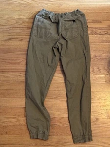 Art Class Boy's Size 16 Skinny Fit Ripstop Pull On Jogger Pants Dark Khaki - Picture 1 of 3