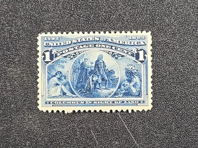 1892 U.S. 1 cent Columbian - Scott# 230 - MINT, hinged    stk#IZ1 - Image 1 of 4