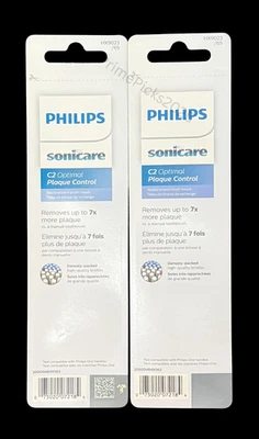 Lote de 2 cabezales de cepillo Philips Sonicare C2 control de placa paquete de 3 HX9023/65 OEM NUEVO Foto 1 de 3