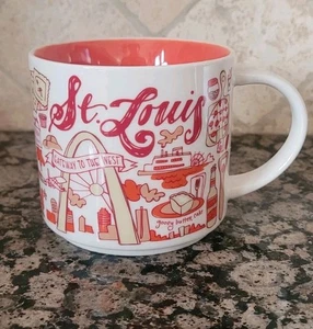 Taza de cerámica Starbucks Coffee 2019 ST. LOUIS Been There Series 14 oz nueva y sin usar - Imagen 1 de 6