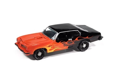 1974 PONTIAC GTO - BLACK WITH FLAMES 1/64 SCALE DIECAST CAR RC2 JLSP405/24A - Image 1 of 3