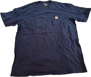 Carhartt Tee Shirt Mens 2XLT Black Original Fit Short Sleeve Pocket Patch Logo - Picture 1 of 7