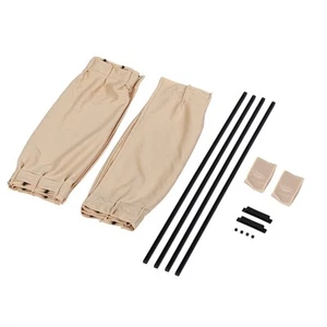(Beige)2 Pcs 51 X 38cm Car Sun Shade Window Curtain Adjustable Sunshade Front - Picture 1 of 3