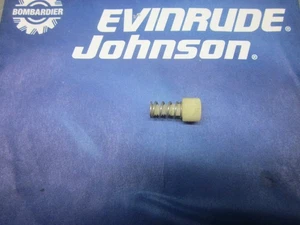 JOHNSON EVNRUDE 20 THRU 35 HP IDLE STOP BRACKET SCREW SPRING 331590 331591 NEW - Picture 1 of 2