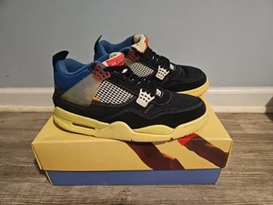Größe 11 - Gebrauchte Jordan Nike 4 Retro x Union LA Mid Off Noir Black Schuhe 🔥🔥 - Bild 1 von 18