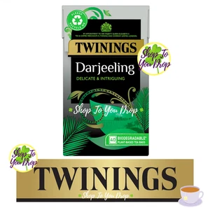TWININGS DARJEELING 40 TEA BAGS BOX Teabags Black Tea Cuppa Delicate Fragrant☕ - Picture 1 of 21