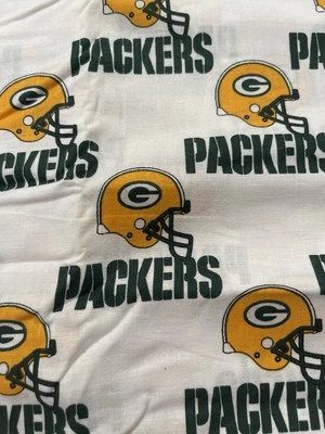 Green Bay Packers Cotton Fabric 33" X 60" New - Image 1 of 3
