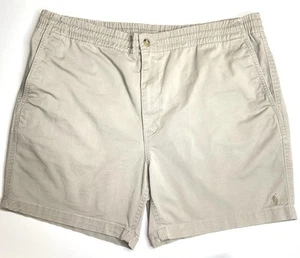 Polo Ralph Lauren Men's XXL Shorts Classic-Fit Khaki-Tan Drawstring Preppy - Picture 1 of 12