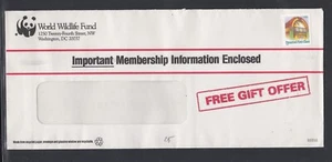 USA ADVERTISING ENVELOPE WORLD WILDLIFE FUND WWF WASHINGTON DC - Picture 1 of 1