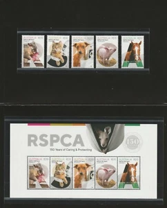 AUSTRALIA 2021 - RSPCA 150 Años de CUIDADO Set y Minihoja Estampilla Estampilla Estampada Estampilla Estampada Estampilla Estampada Estampilla PO - Imagen 1 de 3