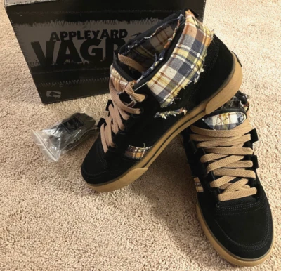 Zapatos de Skateboard Vintage Globe CCS - APPLEYARD Vagrant Medio Negro/Goma Para Hombre 10.0 Foto 1 de 4