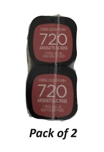 (Pack of 2) L’Oréal Paris Colour Riche Matte Lipcolour 720 Aromatte-ic Rose - Picture 1 of 5