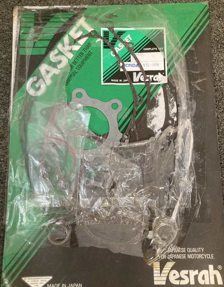 НОВЫЙ КОМПЛЕКТ ПРОКЛАДОК VESRAH VG-1036 ПОЛНЫЙ ДВИГАТЕЛЬ В КОМПЛЕКТЕ ПОДХОДИТ ДЛЯ HONDA - Изображение 1 из 4