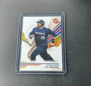 2024 Topps Pristine J.D. MARTINEZ Gold Refractor 34/50 - Picture 1 of 2