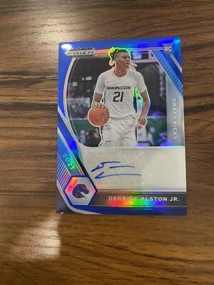 2021-22 Panini Prizm Draft Picks Blue /149 Derrick Alston Jr #DP-DAJ Auto - Image 1 of 2