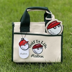 Malbon Golf Bag Ladies Handbag Tote bag Shoulder bag Beige color NEW from Japan - Picture 1 of 9