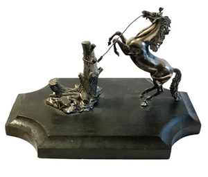 Horse Rearing From Snake Sterling Silver Figurine Spain Marly Style - Picture 1 of 11