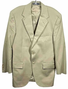 Polo By Ralph Lauren Beige Blazer Two Button Blue Label Jacket Mens 40R - Picture 1 of 15
