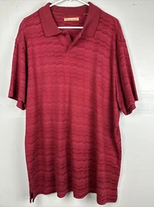 The Havanera Co | Rare Cuban Polo Shirt | Men’s XXL | Red/Maroon Cotton/Rayon - Picture 1 of 6