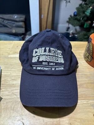 University Of Akron College Of Business Hat Blue Osfm - Image 1 of 4