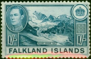 Falkland Islands 1938 1s Light Dull Blue SG158 Fine LMM - Picture 1 of 1