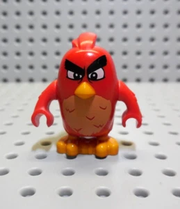 Lego Red Angry Bird Minifigura, Molesto, Ceja Izquierda Levantada ang005 - Imagen 1 de 2