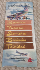 Vintage 1950's TCA Trans Canada Airlines Caribbean Holiday EphemeraTrinidad