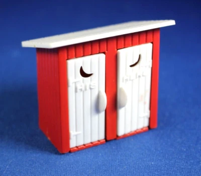 Plasticville - O-O27 - #SA-9 - 1 Original vintage Outhouse - Excellent Condition - Image 1 of 4