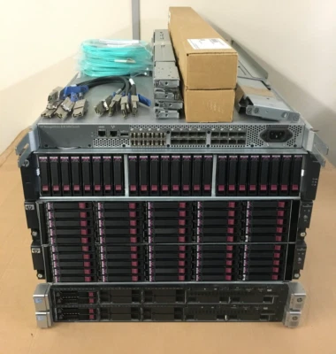 HP DL360p Gen8 HP P2000 G3 Server SAN Cluster 66.6TB 32Cores 64Threads 256GB RAM - Image 1 of 3
