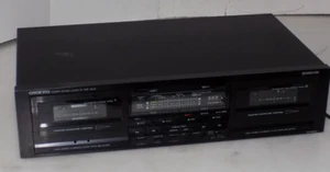 RETRO- ONKYO TA-W460 STEREO High Speed DUAL Cassette Tape Deck Recorder, DUBBING - Imagen 1 de 10