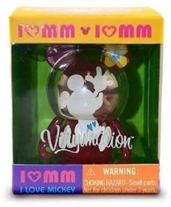 Vinile Disney Topolino I LOVE MM serie rosa rosso chiaro nuovo con scatola raro da trovare - Foto 1 di 1