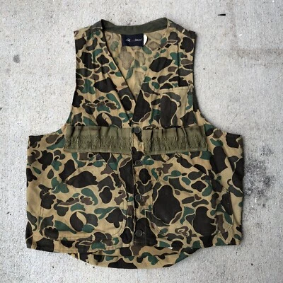 Vintage RED HEAD Camo Duck Hunting Vest  Fowl Game Pouch Size XL Japan - Image 1 of 4
