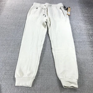 KSUBI Sweatpants Mens  Small Jogger 4X4 Sweatpants Beige Casual Adult d43 - Picture 1 of 9