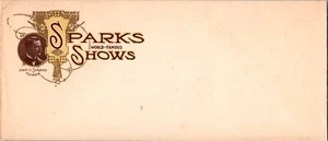 Antiguo sobre caché de espectáculos de fama mundial de circo Sparks - Imagen 1 de 1