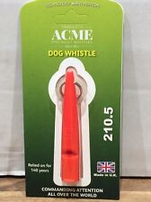 AUTHENTIC ACME DOG TRAINING WHISTLE 210.5 gun dog WHISTLE SEE PICTURES ORANGE
