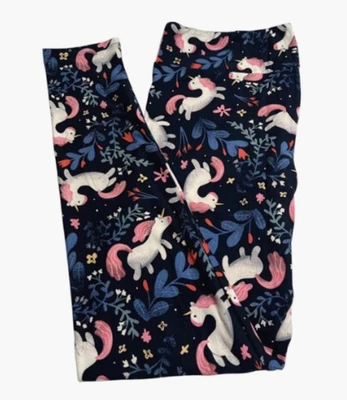 Leggings LuLaRoe TC Alto Curvilíneo Difícil de Encontrar Azul Rosa Raro Divertido UNICORNIO Fantasía Cuento de Hadas Foto 1 de 4